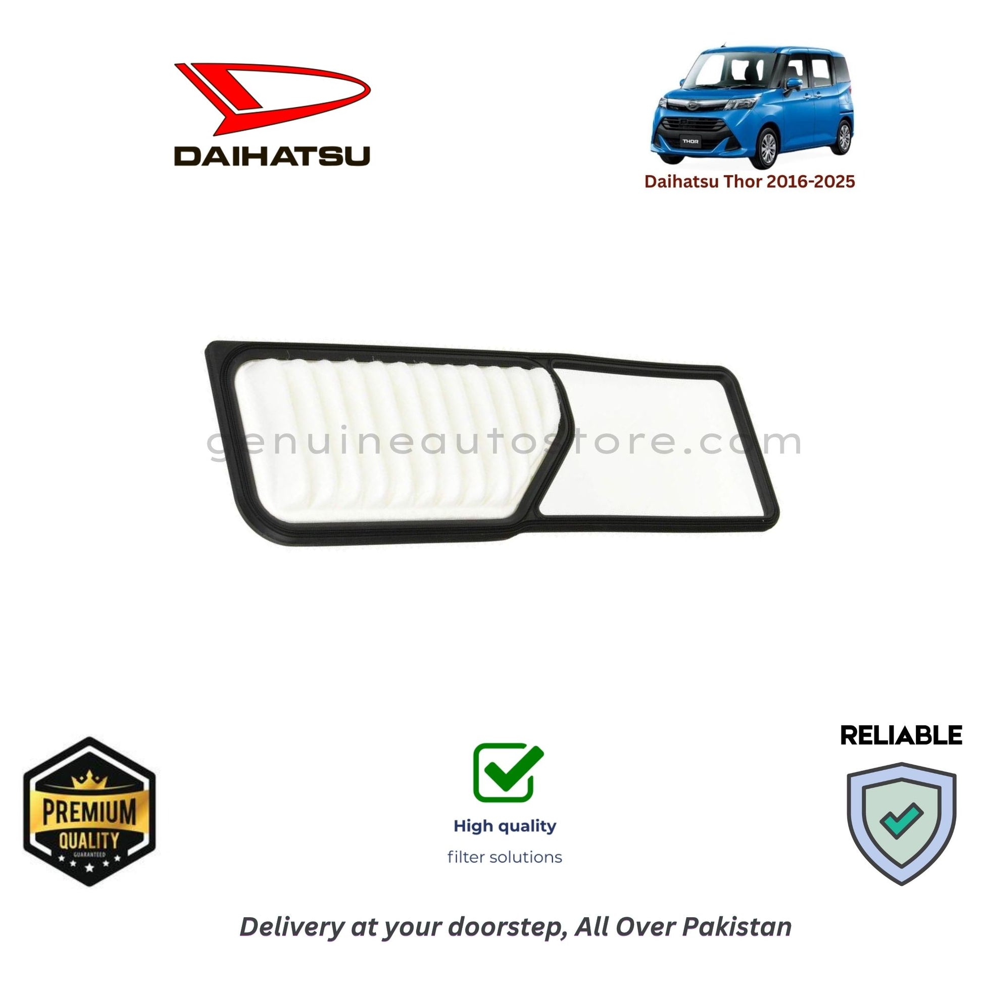 DAIHATSU THOR 2016-2025 Air Filter Premium Quality in Pakistan, 100% Genuine, Reliable, Best Price, Cash on Delivery 
