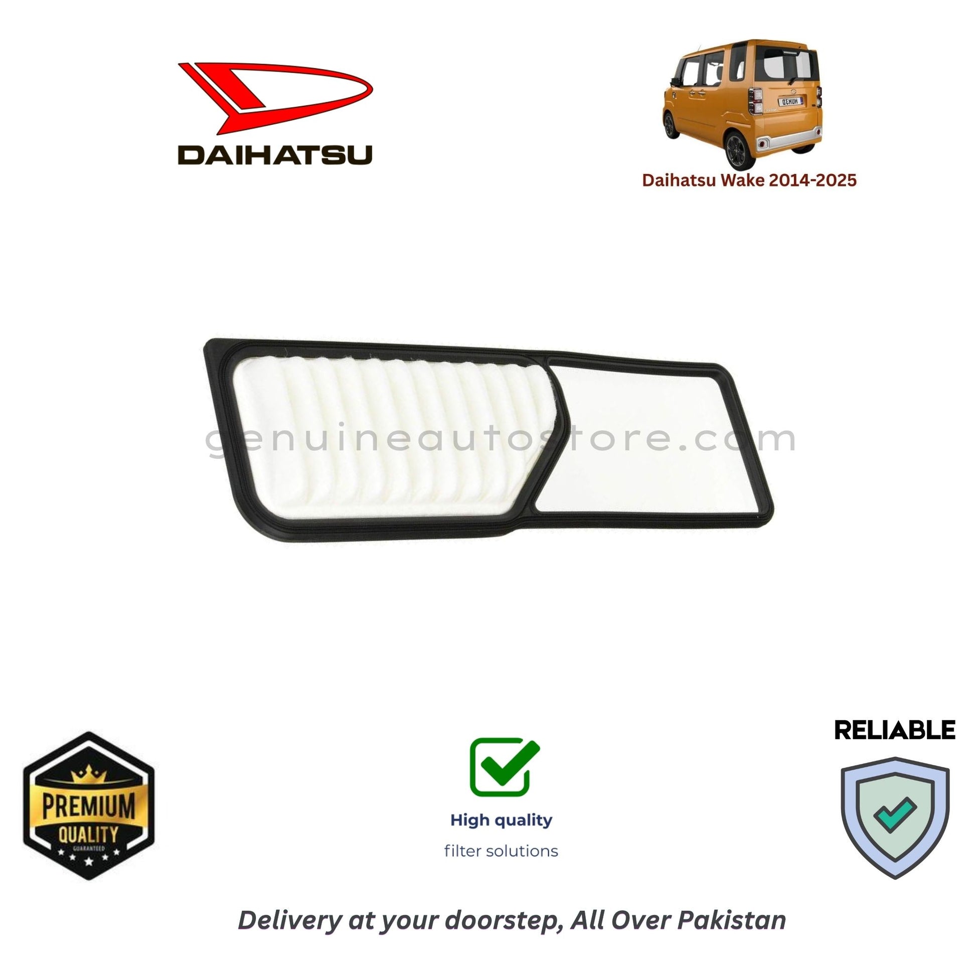 DAIHATSU WAKE 2014-2025 Air Filter Premium Quality in Pakistan, 100% Genuine, Reliable, Best Price, Cash on Delivery 