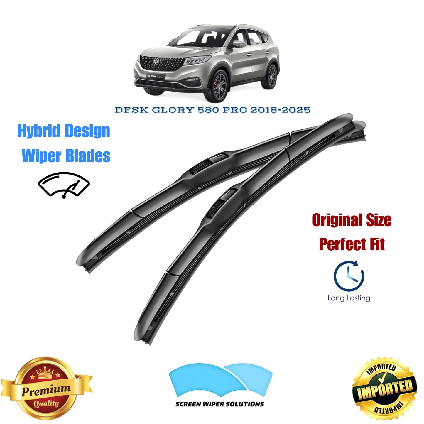 DFSK GLORY 580 PRO 2018-2025 Aero_Soft_Wiper_Blade_Set_in_Pakistan