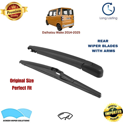 Daihatsu Wake 2014-2025 Rear Wiper Blade with Arm