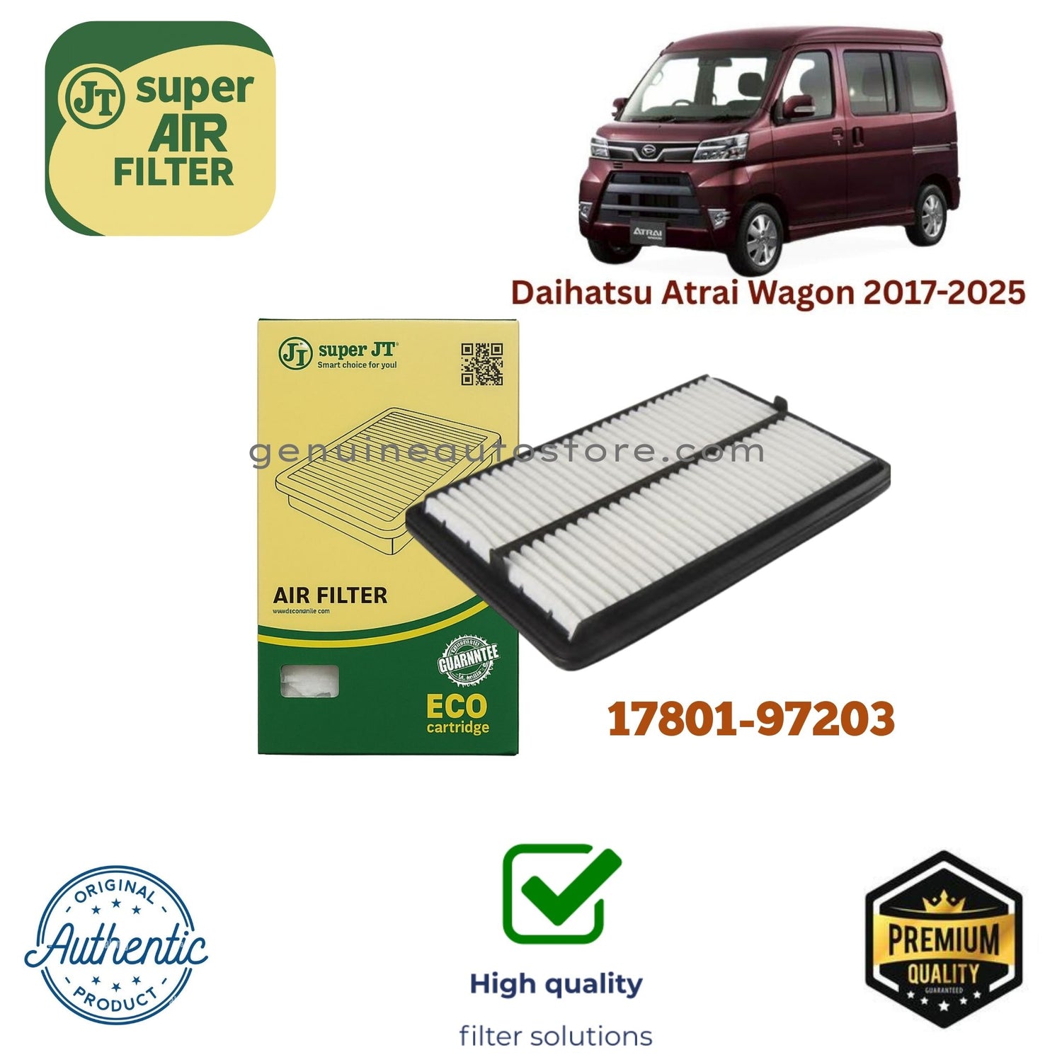 Daihatsu Atrai Wagon 2017-2025 Air Filter Super JT 17801-97203 in Pakistan