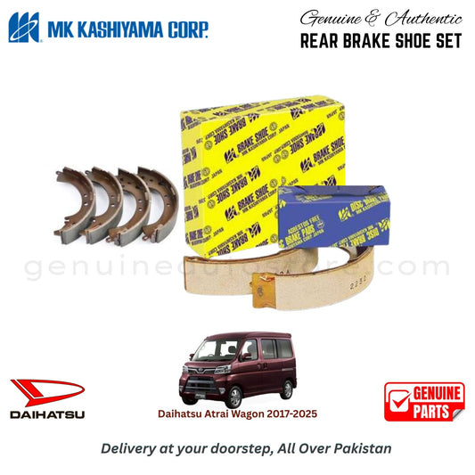 Daihatsu Atrai Wagon 2017-2025 MK JAPAN REAR BRAKE SHOE SET in Pakistan. 100% Genuine, Reliable, Best Price, Cash on Delivery Available