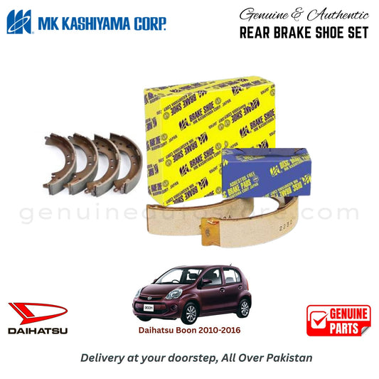 Daihatsu Boon 2010-2016 MK JAPAN REAR BRAKE SHOE SET in Pakistan. 100% Genuine, Reliable, Best Price, Cash on Delivery Available