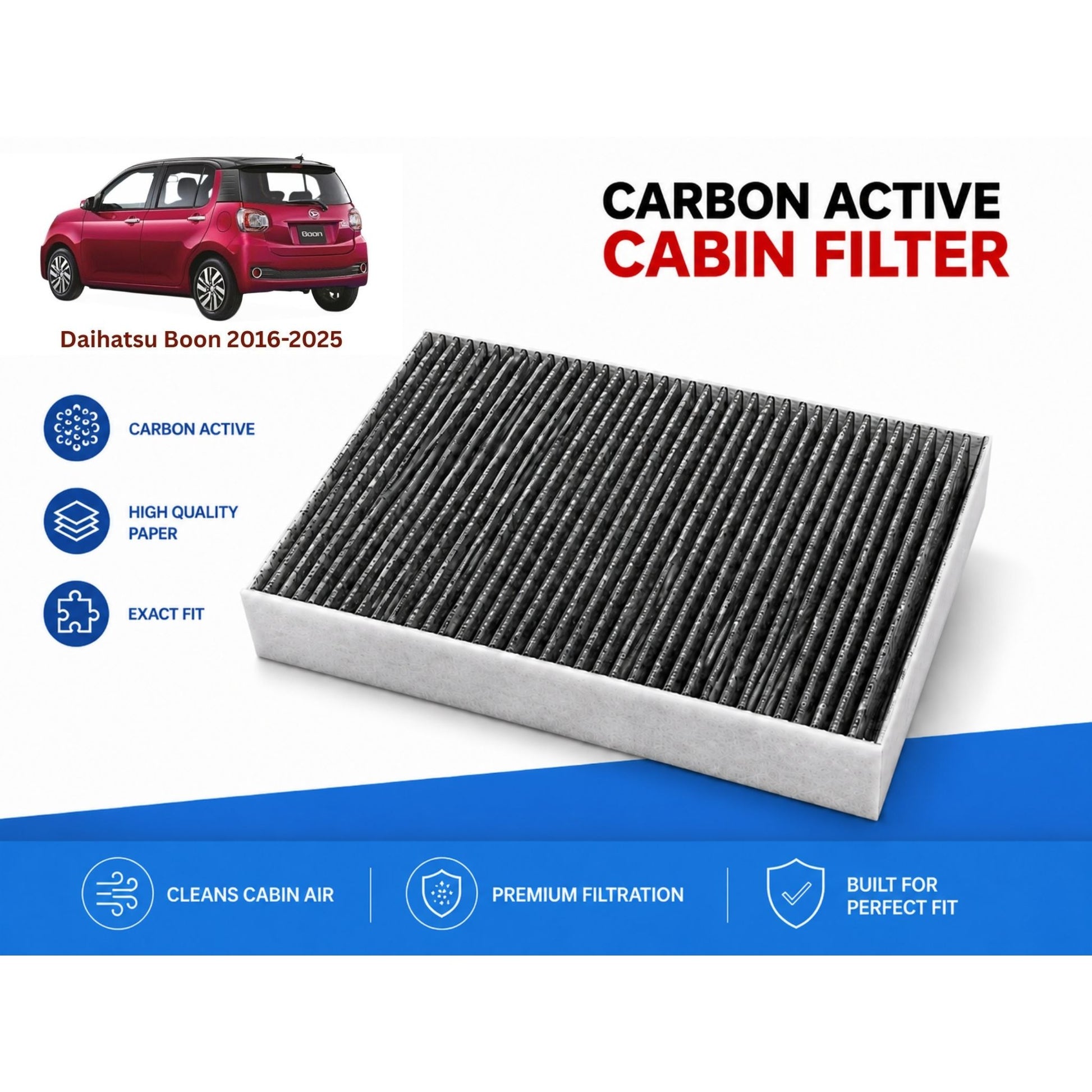 Daihatsu Boon 2016-2025 Cabin Filter Carbon Active