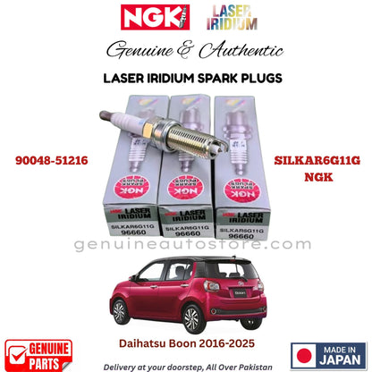 Daihatsu Boon 2016-2025_LASER_IRIDIUM_SPARK_PLUG_NGK_3_Pieces_in_pakistan