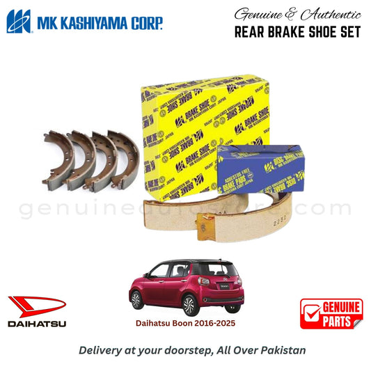 Daihatsu Boon 2016-2025 MK JAPAN REAR BRAKE SHOE SET in Pakistan. 100% Genuine, Reliable, Best Price, Cash on Delivery Available