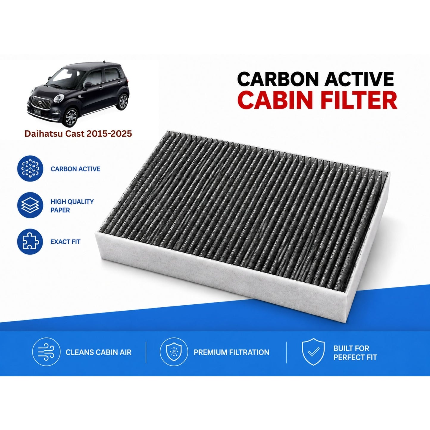 Daihatsu Cast 2015-2025 Cabin Filter Carbon Active