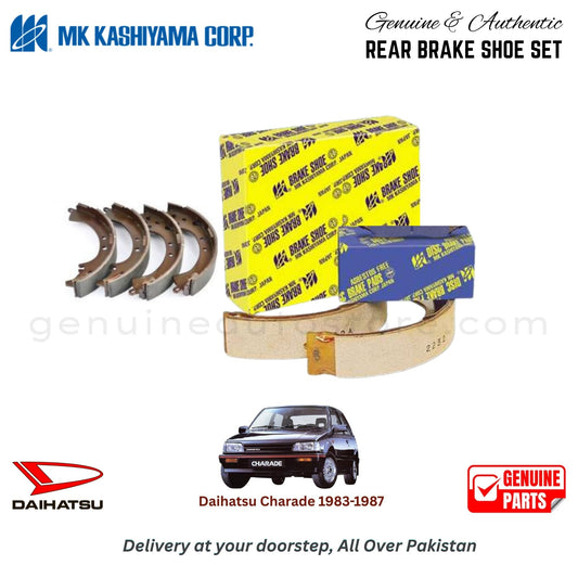 Daihatsu Charade 1983-1987 MK JAPAN REAR BRAKE SHOE SET in Pakistan. 100% Genuine, Reliable, Best Price, Cash on Delivery Available