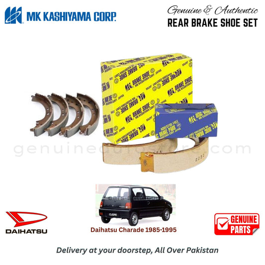 Daihatsu Charade 1985-1995 MK JAPAN REAR BRAKE SHOE SET in Pakistan. 100% Genuine, Reliable, Best Price, Cash on Delivery Available