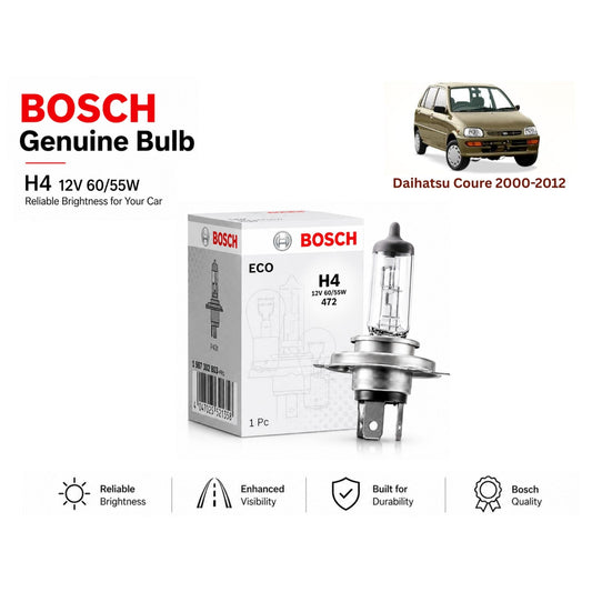 Daihatsu Coure 2000-2012 Headlight Bulb Bosch in Pakistan