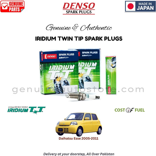 Daihatsu Esse 2005-2011 DENSO IRIDIUM TWIN TIP SPARK PLUG in Pakistan, 100% Genuine, Reliable, Best Price, Cash on Delivery Available