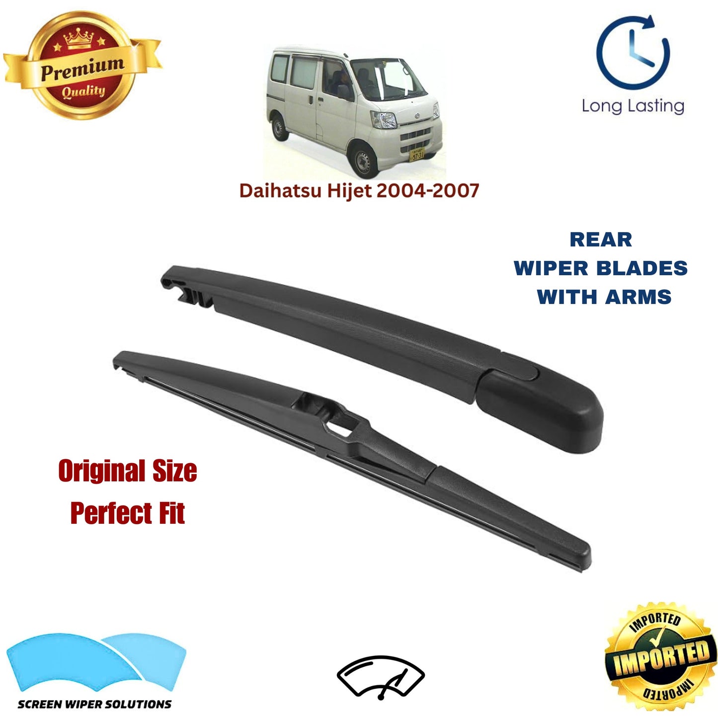 Daihatsu Hijet 2004-2007 Rear Wiper Blade with Arm in Pakistan