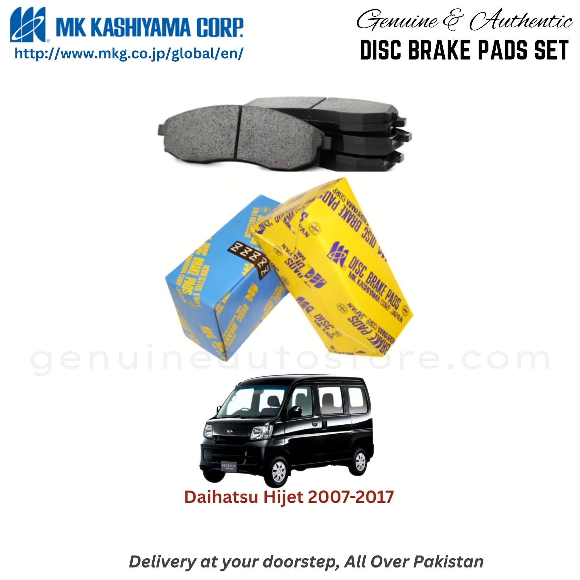 Daihatsu Hijet 2007-2017 MK Japan  Front Brake Pads in Pakistan, 100% Genuine, Reliable, Best Price, Cash on Delivery Available