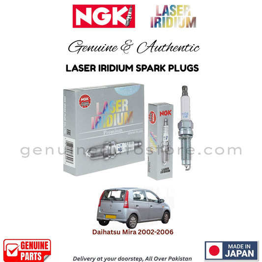 Daihatsu Mira 2002-2006 NGK LASER IRIDIUM SPARK PLUGS in Pakistan. 100% Genuine, Reliable, Best Price, Cash on Delivery Available