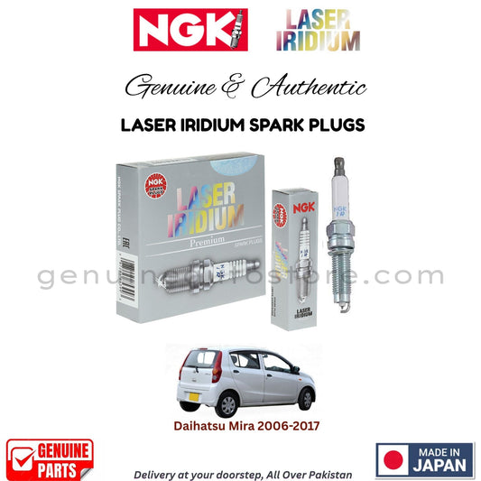 Daihatsu Mira 2006-2017 NGK LASER IRIDIUM SPARK PLUGS in Pakistan. 100% Genuine, Reliable, Best Price, Cash on Delivery Available