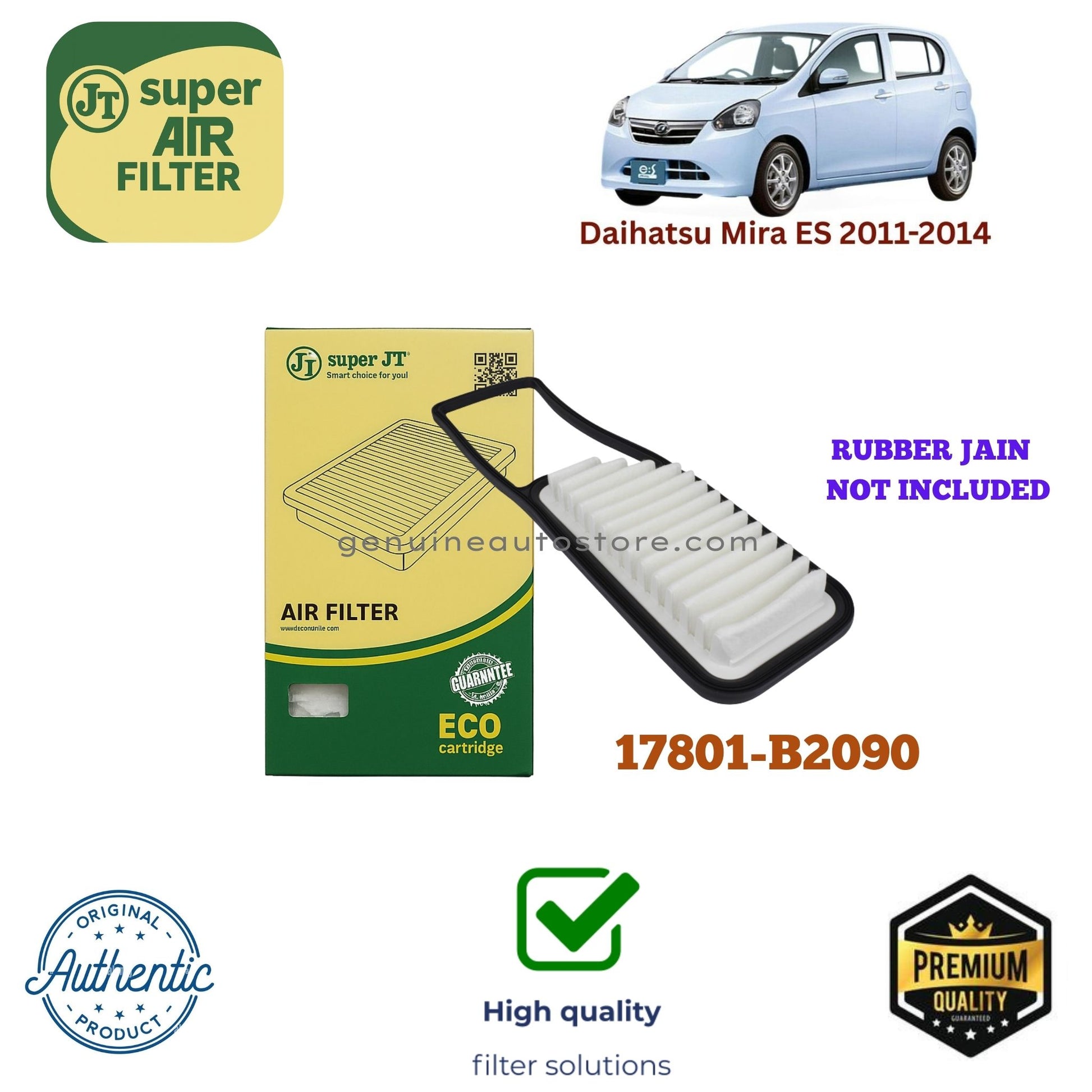 Daihatsu Mira ES 2011-2014 Air Filter Super JT 17801-B2090 in Pakistan