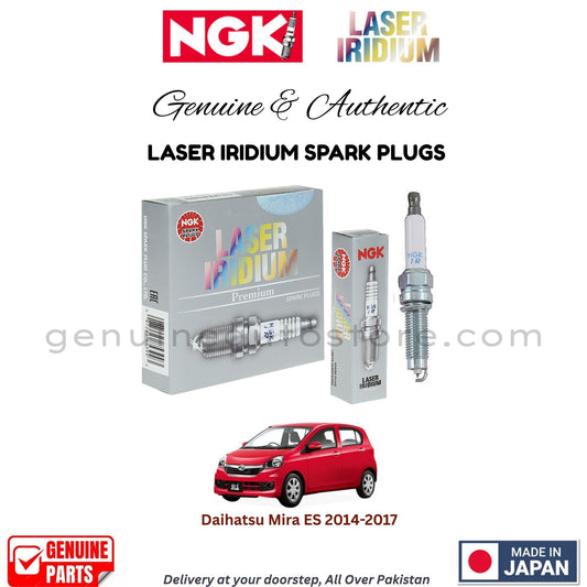 Daihatsu Mira ES 2014-2017 NGK LASER IRIDIUM SPARK PLUGS in Pakistan. 100% Genuine, Reliable, Best Price, Cash on Delivery Available