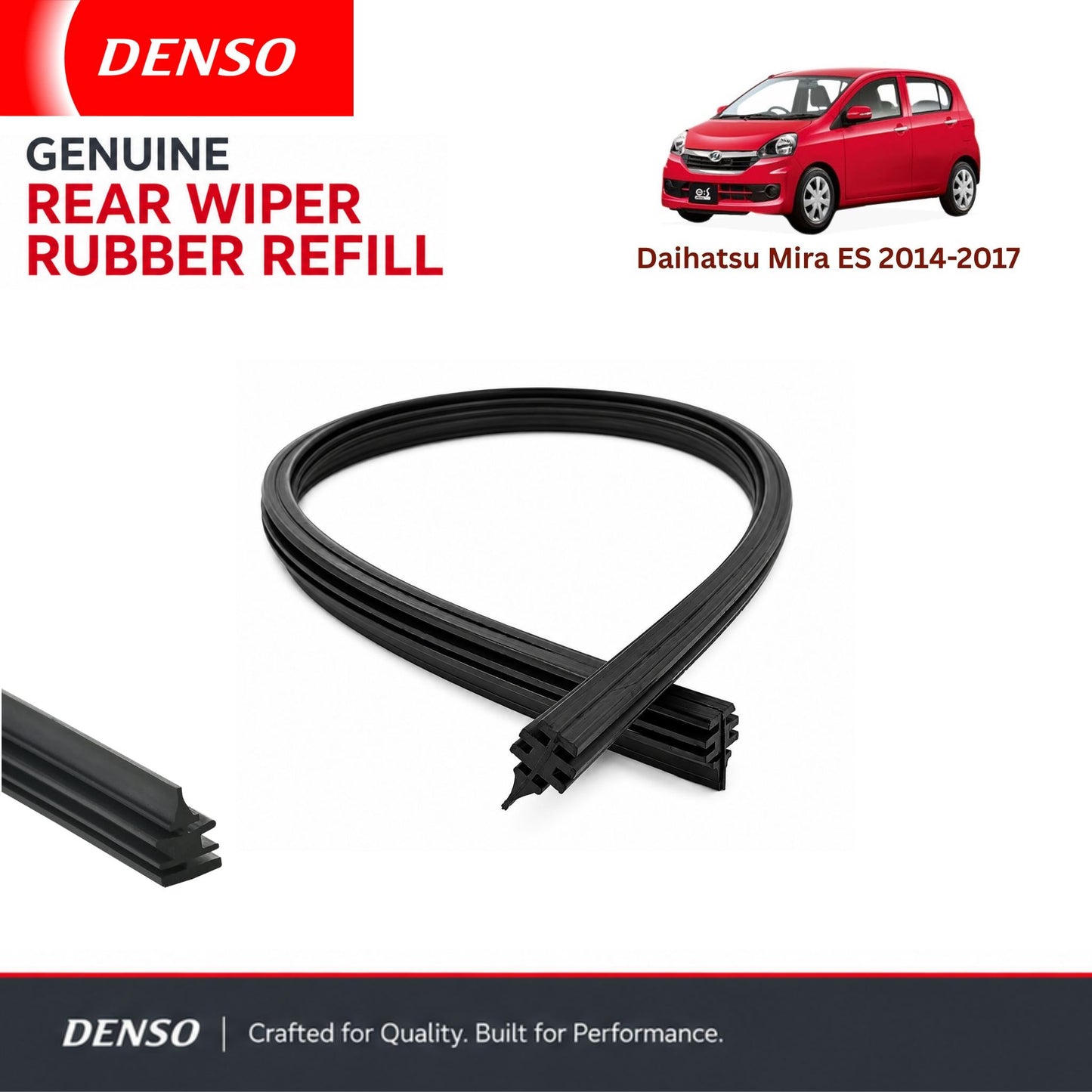 Denso Genuine rear wiper rubber for Daihatsu Mira Es 2014-2017