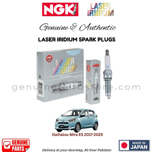 Daihatsu Mira ES 2017-2025 NGK LASER IRIDIUM SPARK PLUGS in Pakistan. 100% Genuine, Reliable, Best Price, Cash on Delivery Available