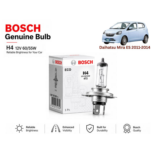 Daihatsu Mira Es 2011-2014 Headlight Bulb Bosch in Pakistan 