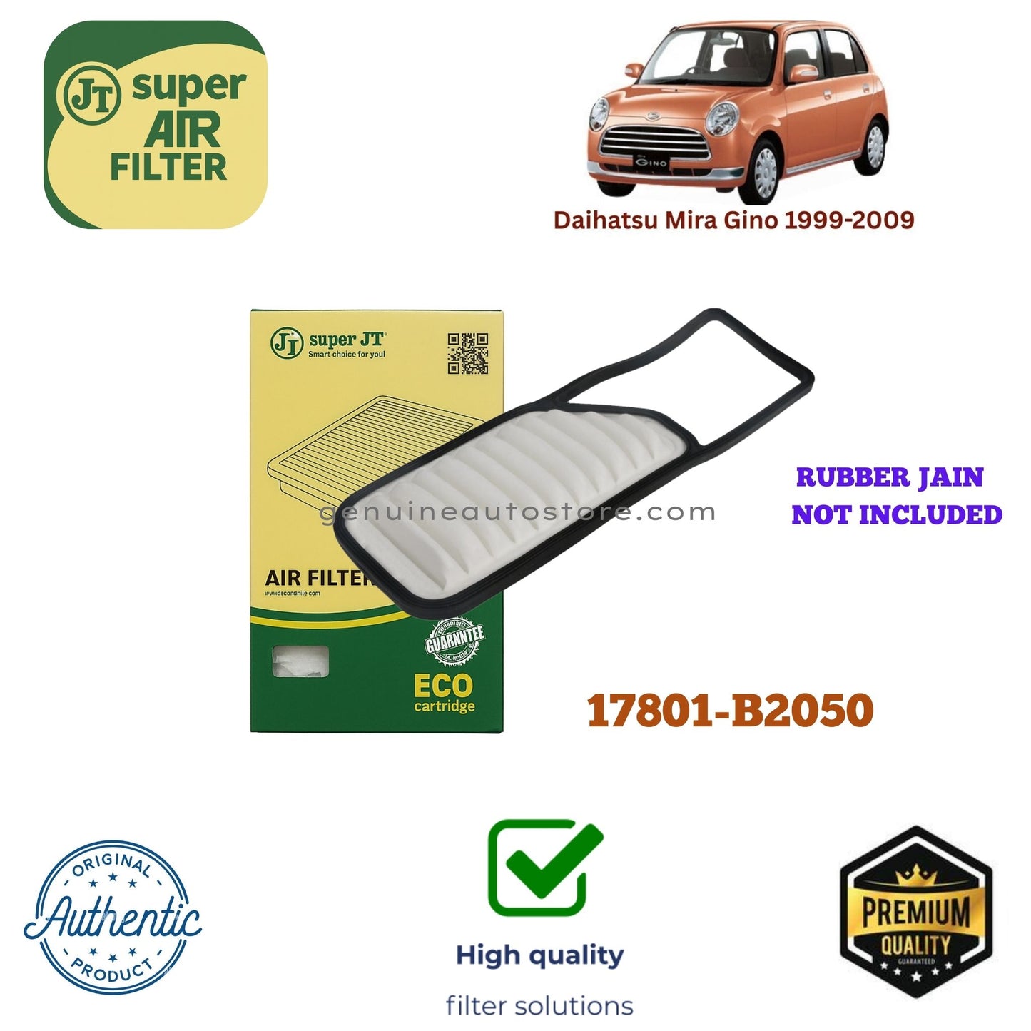 Daihatsu Mira Gino 1999-2009 Air Filter Super JT 17801-B2050 in Pakistan