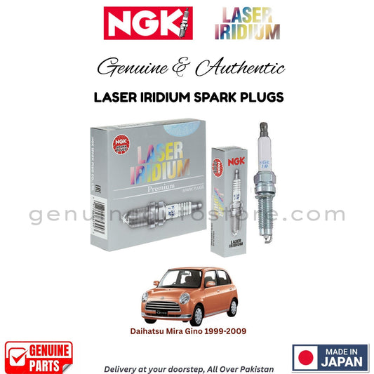 Daihatsu Mira Gino 1999-2009 NGK LASER IRIDIUM SPARK PLUGS in Pakistan. 100% Genuine, Reliable, Best Price, Cash on Delivery Available