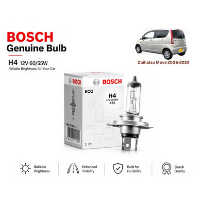 Daihatsu Move 2006-2010 Headlight Bulb Bosch in Pakistan