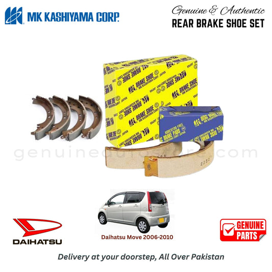 Daihatsu Move 2006-2010 MK JAPAN REAR BRAKE SHOE SET in Pakistan. 100% Genuine, Reliable, Best Price, Cash on Delivery Available