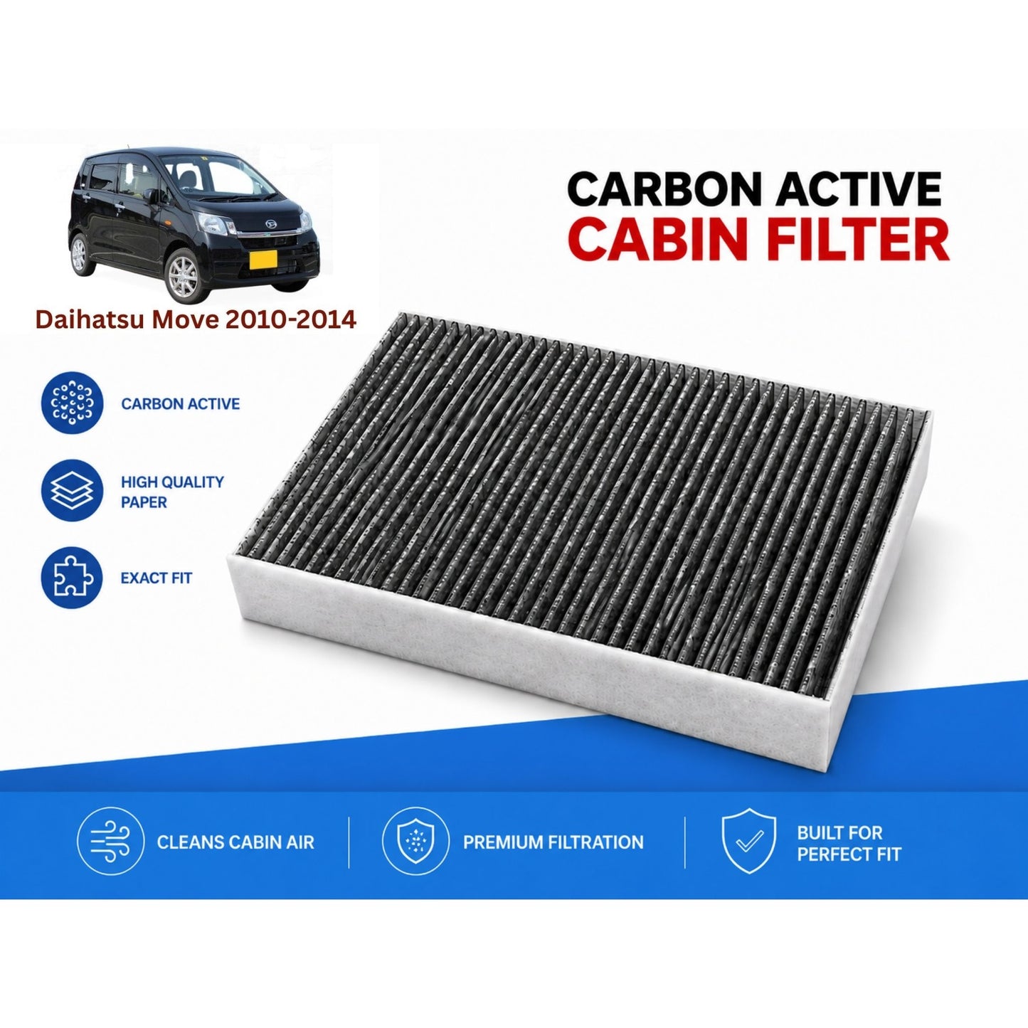 Daihatsu Move 2010-2014 Cabin Filter Carbon Active