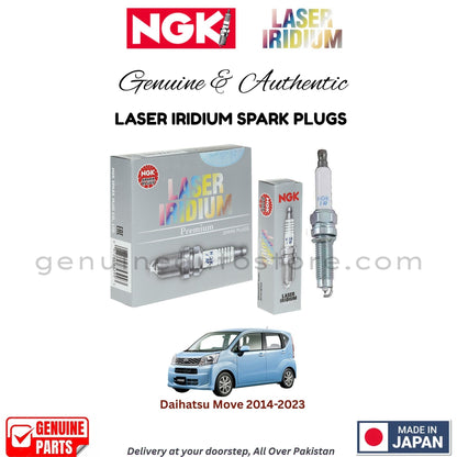 Daihatsu Move 2014-2023 NGK LASER IRIDIUM SPARK PLUGS in Pakistan. 100% Genuine, Reliable, Best Price, Cash on Delivery Available