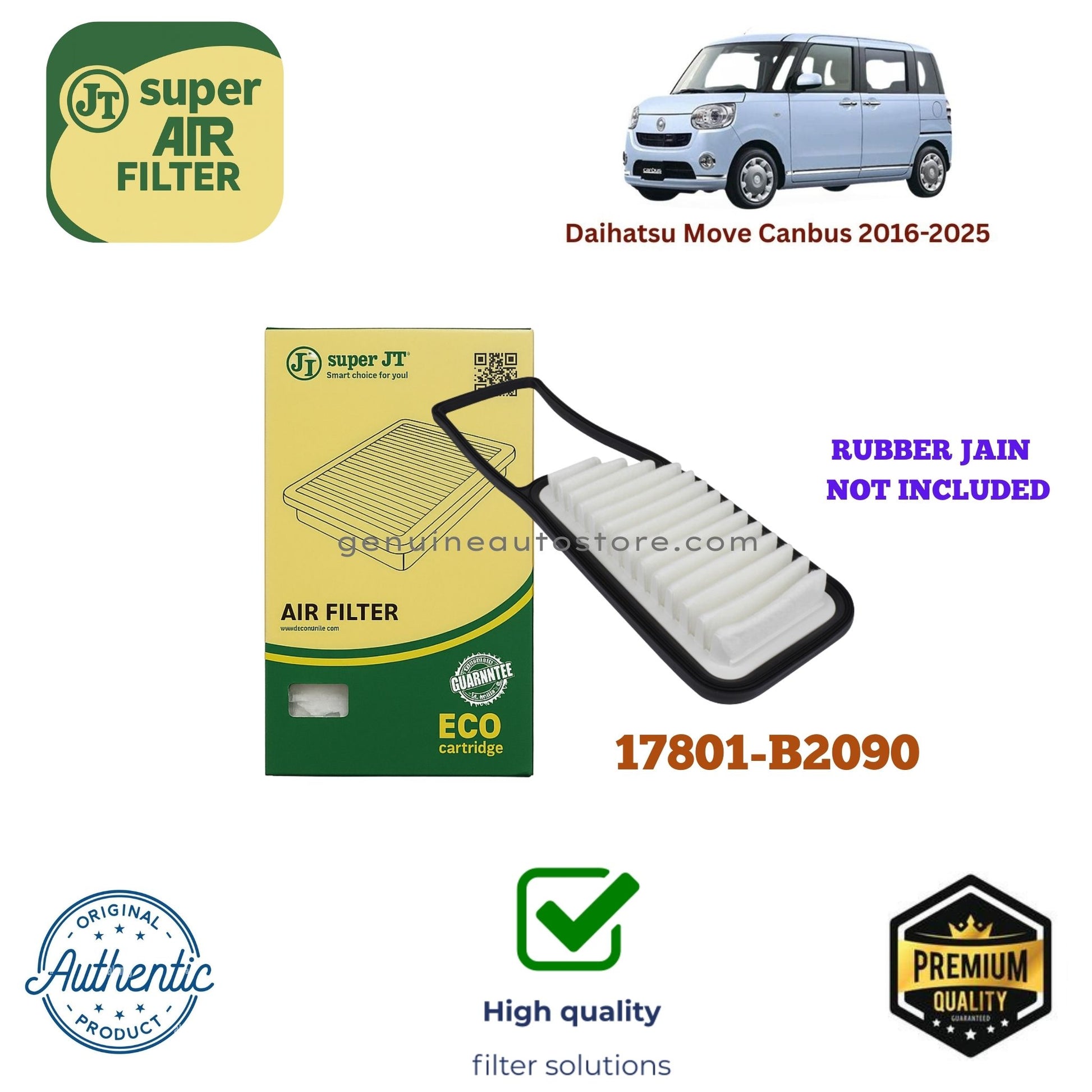 Daihatsu Move Canbus 2016-2025 Air Filter Super JT 17801-B2090 in Pakistan