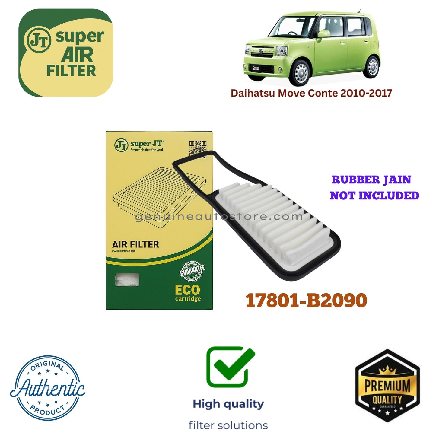 Daihatsu Move Conte  2010-2017 Air Filter Super JT 17801-B2090 in Pakistan