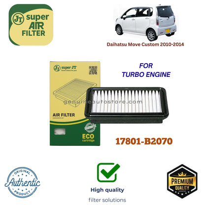 Daihatsu Move Custom 2010-2014 Air Filter Super JT 17801-B2070 in Pakistan