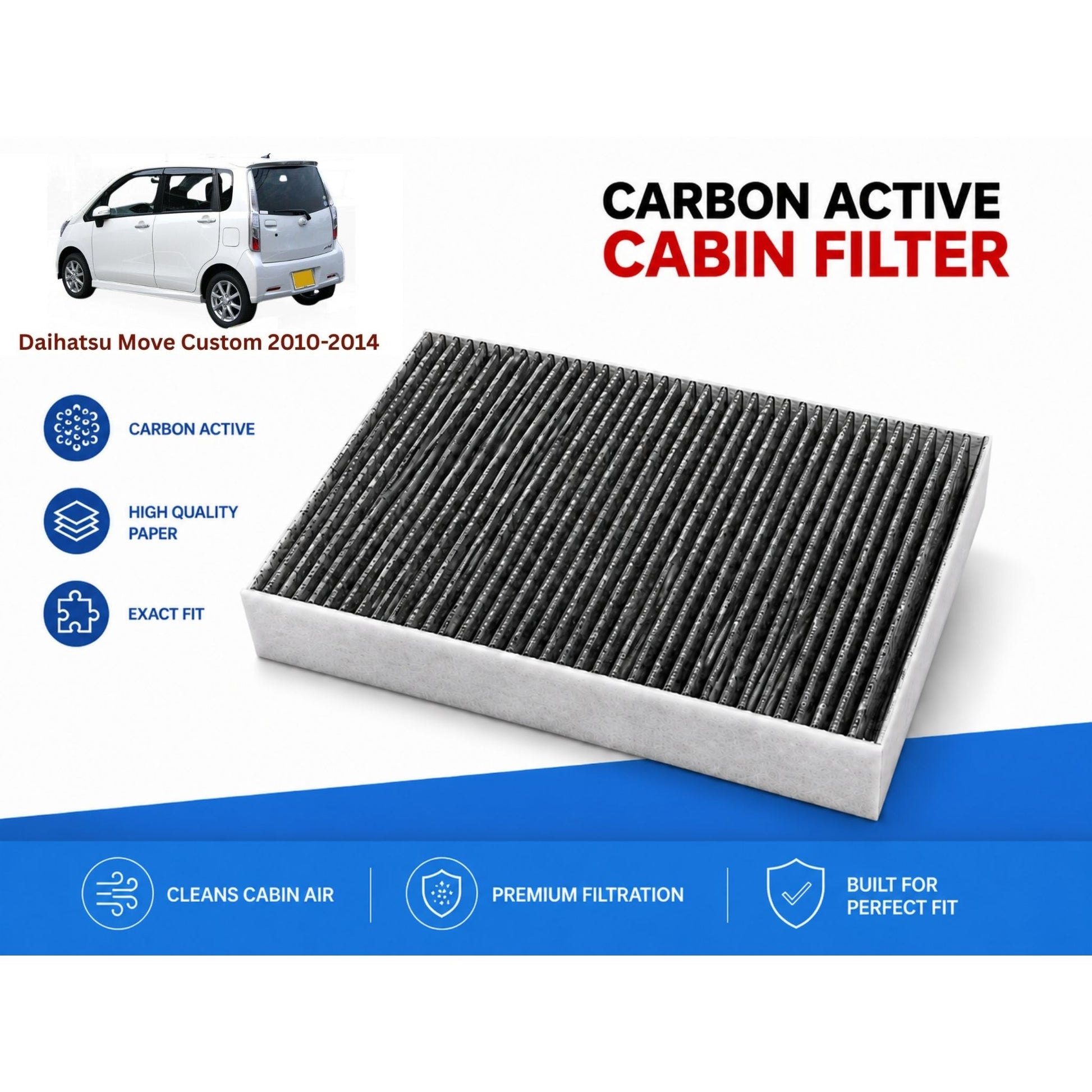Daihatsu Move Custom 2010-2014 Cabin Filter Carbon Active