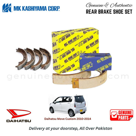  Daihatsu Move Custom 2010-2014 MK JAPAN REAR BRAKE SHOE SET in Pakistan. 100% Genuine, Reliable, Best Price, Cash on Delivery Available