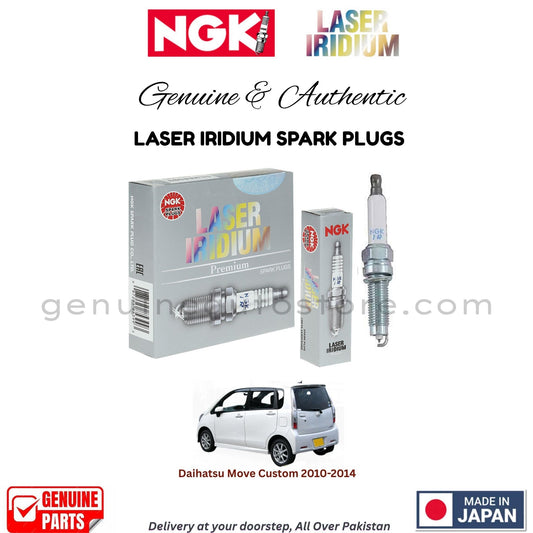 Daihatsu Move Custom 2010-2014 NGK LASER IRIDIUM SPARK PLUGS in Pakistan. 100% Genuine, Reliable, Best Price, Cash on Delivery Available