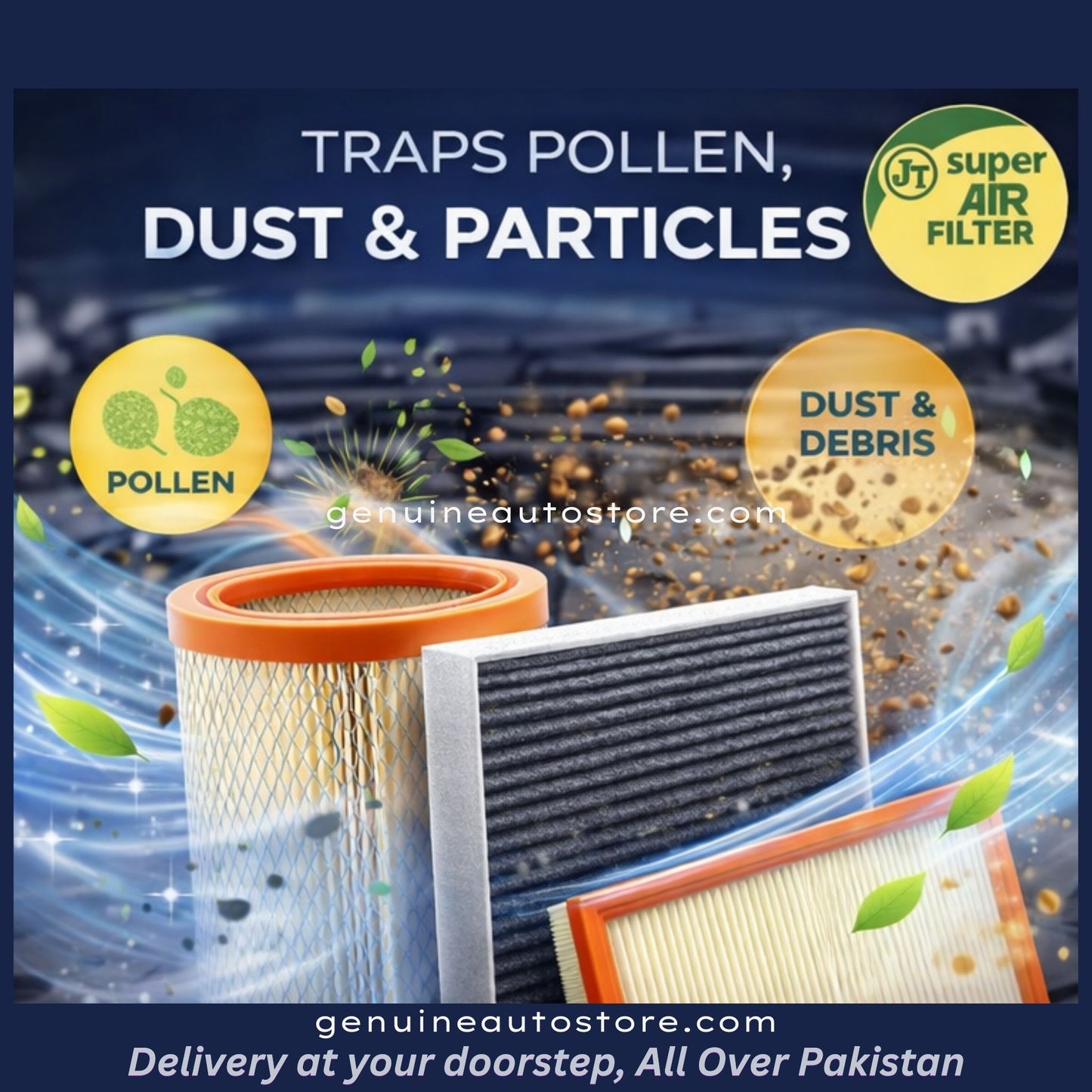 Daihatsu Move Custom 2014-2023 Air Filter Super JT 17801-B2090 in Pakistan