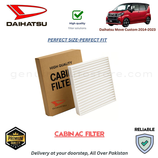 Daihatsu Move Custom 2014-2023 CABIN AC FILTER in Pakistan. 100% Genuine, Reliable, Best Price, Cash on Delivery Available  