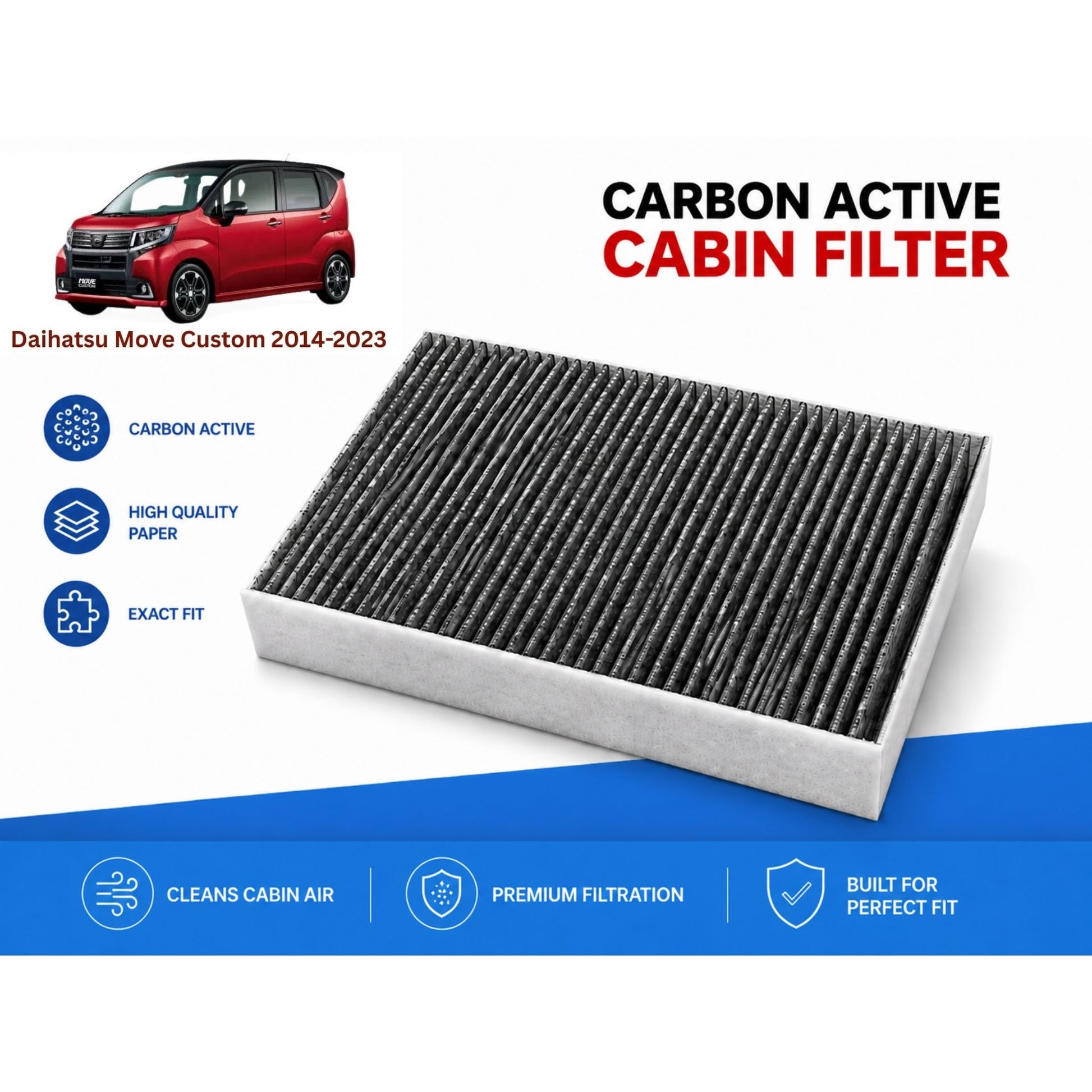 Daihatsu Move Custom 2014-2023 Cabin Filter Carbon Active
