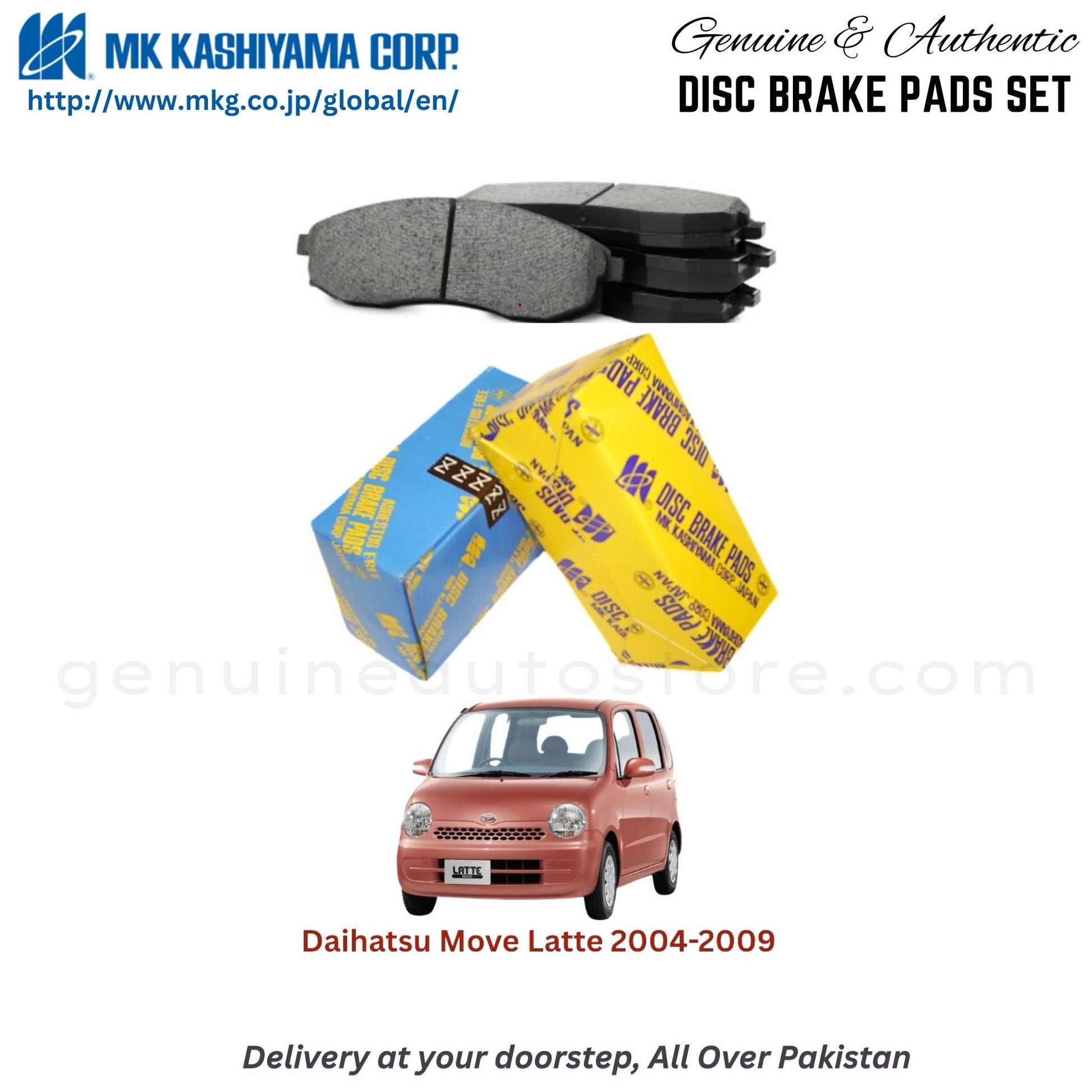 Daihatsu Move Latte 2004-2009 MK Japan  Front Brake Pads in Pakistan, 100% Genuine, Reliable, Best Price, Cash on Delivery Available