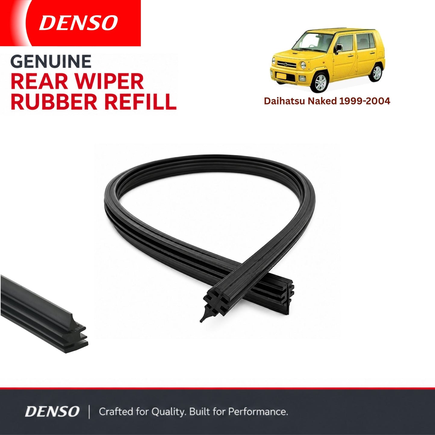 Denso Genuine rear wiper rubber for Daihatsu Naked 1999-2004