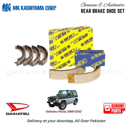 Daihatsu Rocky 1989-2002 MK JAPAN REAR BRAKE SHOE SET in Pakistan. 100% Genuine, Reliable, Best Price, Cash on Delivery Available
