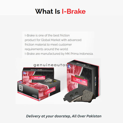 Daihatsu Rocky FWD A210 Rear Brake Shoe Ibrake Indonesia in pakistan