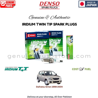 Daihatsu Sirion 1998-2004 DENSO IRIDIUM TWIN TIP SPARK PLUG in Pakistan, 100% Genuine, Reliable, Best Price, Cash on Delivery Available
