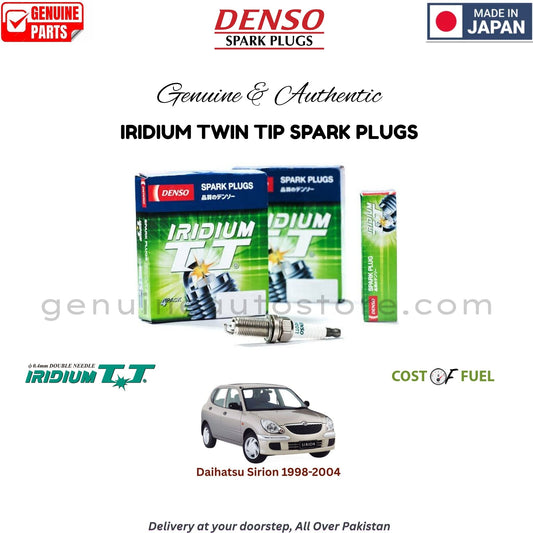 Daihatsu Sirion 1998-2004 DENSO IRIDIUM TWIN TIP SPARK PLUG in Pakistan, 100% Genuine, Reliable, Best Price, Cash on Delivery Available
