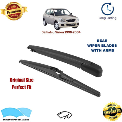 Daihatsu Sirion 1998-2004 Rear Wiper Blade with Arm in Pakistan