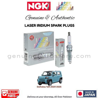 Daihatsu Taft 2020-2025 NGK LASER IRIDIUM SPARK PLUGS in Pakistan. 100% Genuine, Reliable, Best Price, Cash on Delivery Available