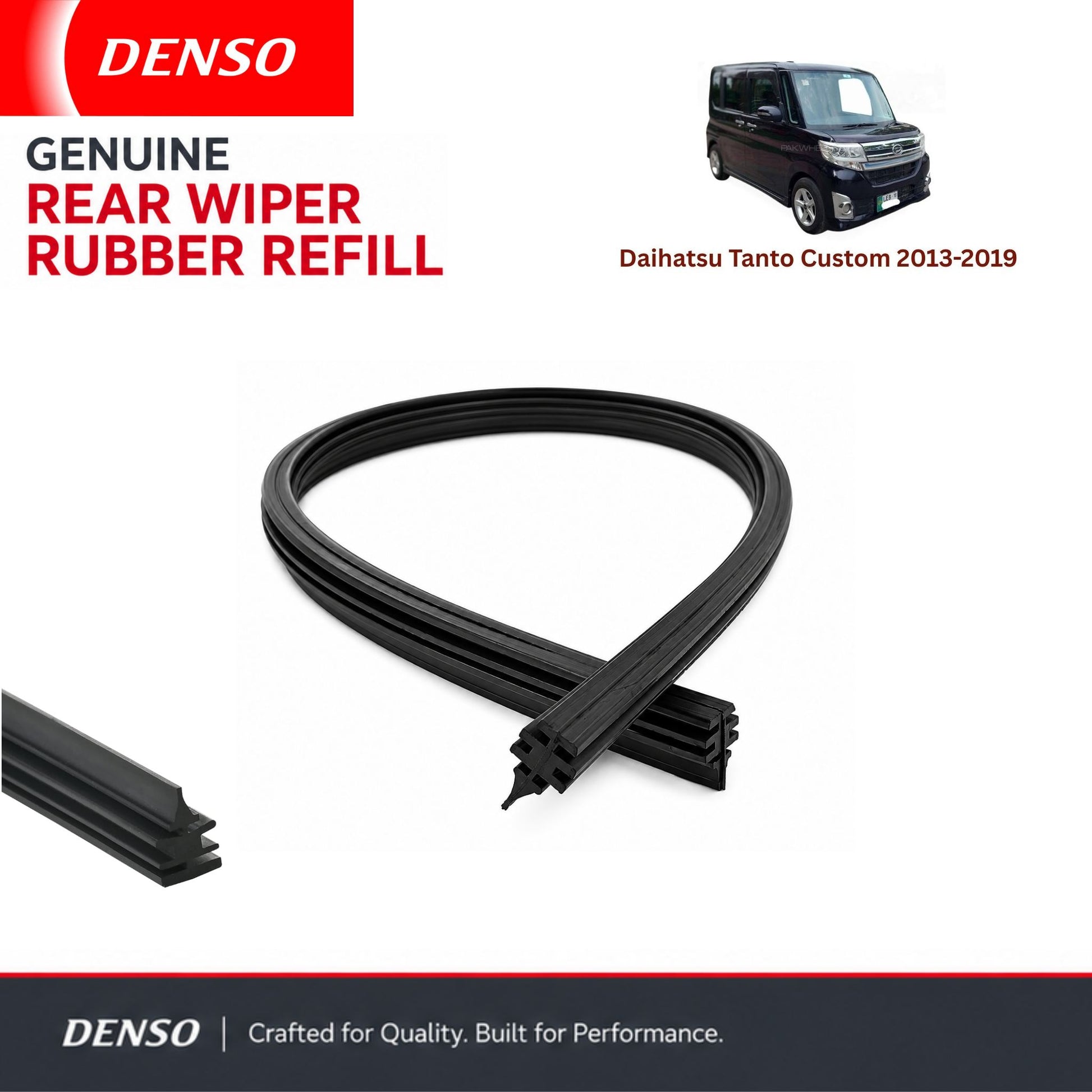 Denso Genuine rear wiper rubber for Daihatsu Tanto Custom 2013-2019