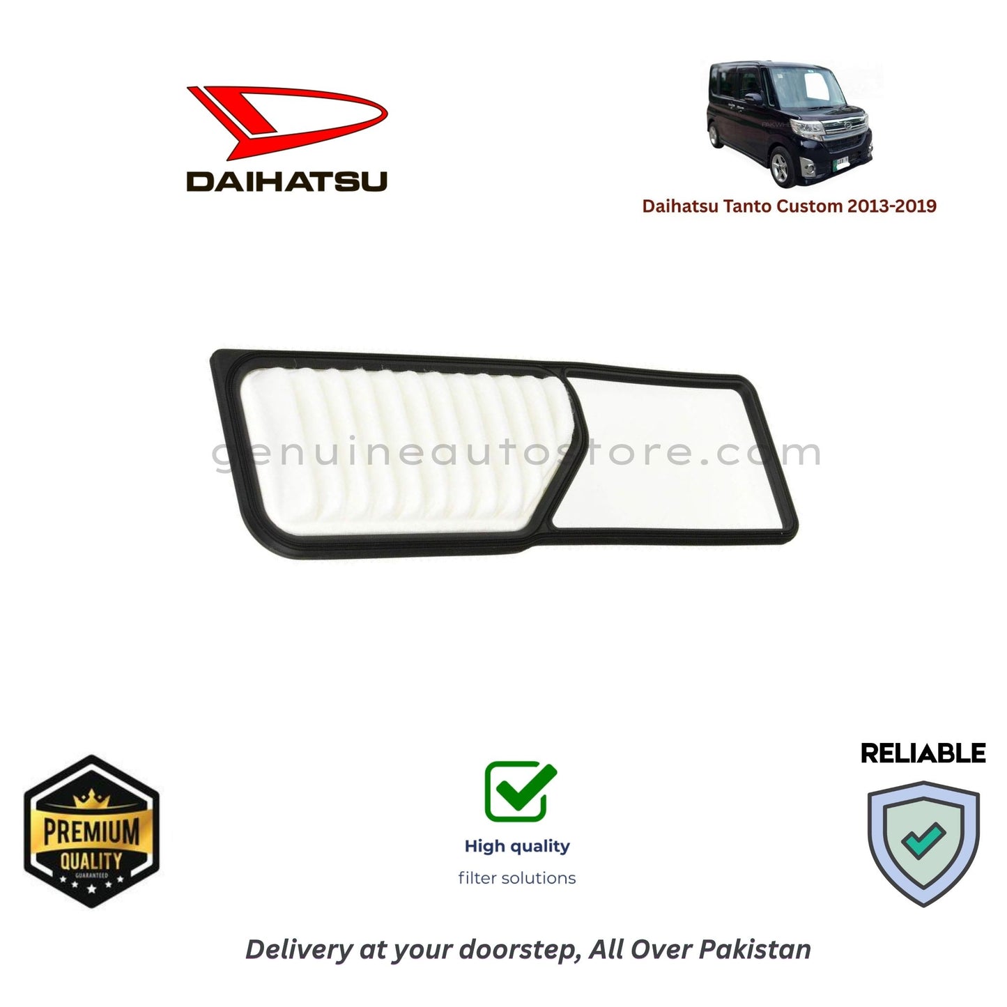 Daihatsu Tanto Custom Air Filter Premium Quality in Pakistan, 100% Genuine, Reliable, Best Price, Cash on Delivery 