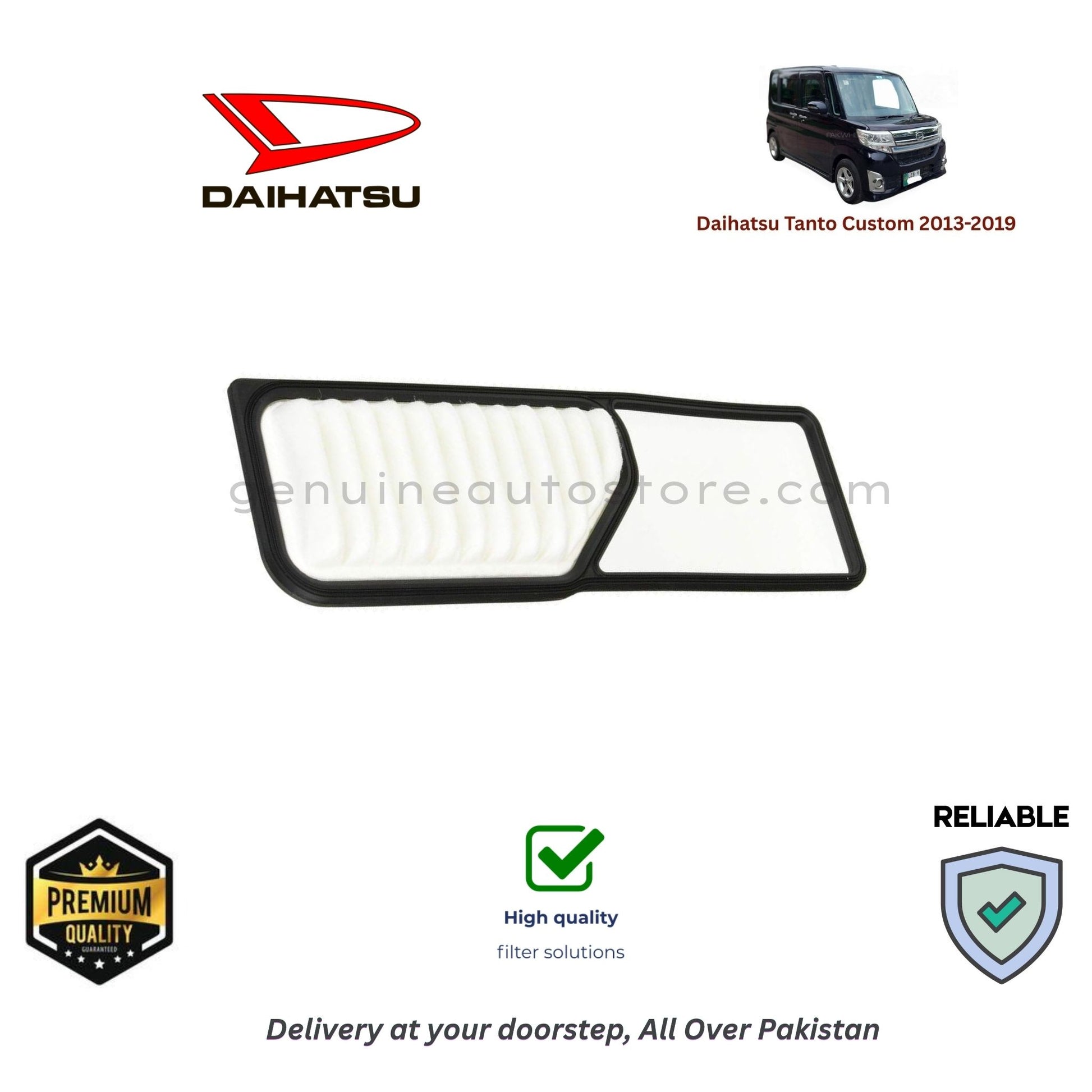 Daihatsu Tanto Custom Air Filter Premium Quality in Pakistan, 100% Genuine, Reliable, Best Price, Cash on Delivery 